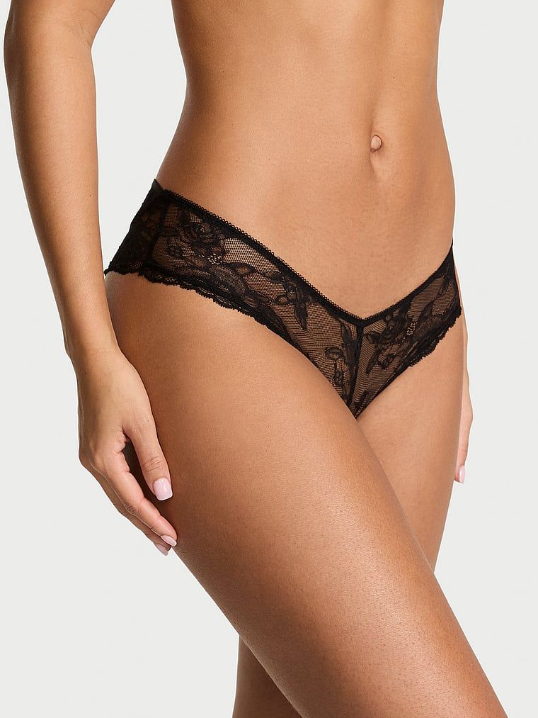 Chiloți cu bretele cu spate deschis. Produsul este negru și provine din colecția Very Sexy.