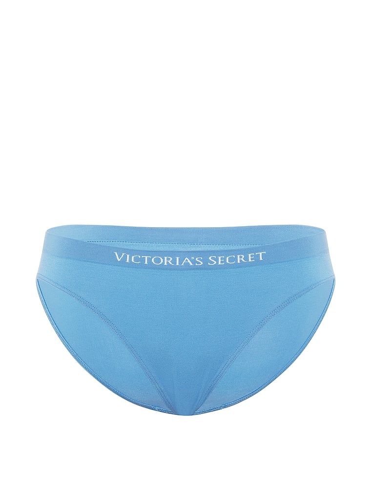 Chiloți de bikini fără cusături. Produsul este albastru și provine din colecția Seamless (Seamless Collection).