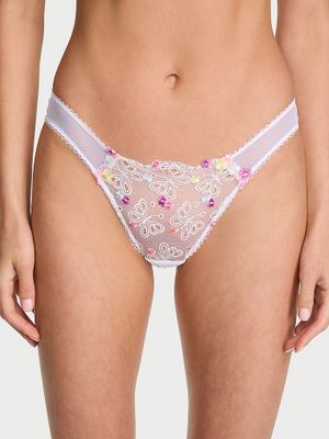 Dream Angels Chiloți Brazilieni cu broderie cu fluturi
