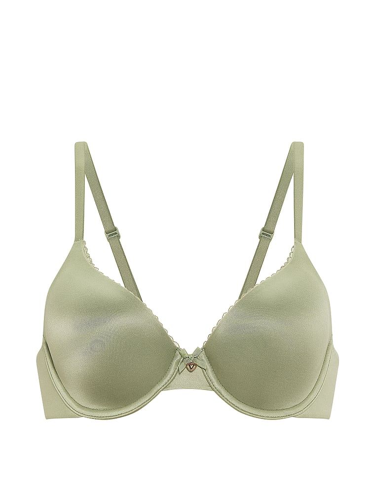 Sutiene ușor căptușit, cu cupe strânse. Produsul este verde și provine din colecția Body by Victoria.