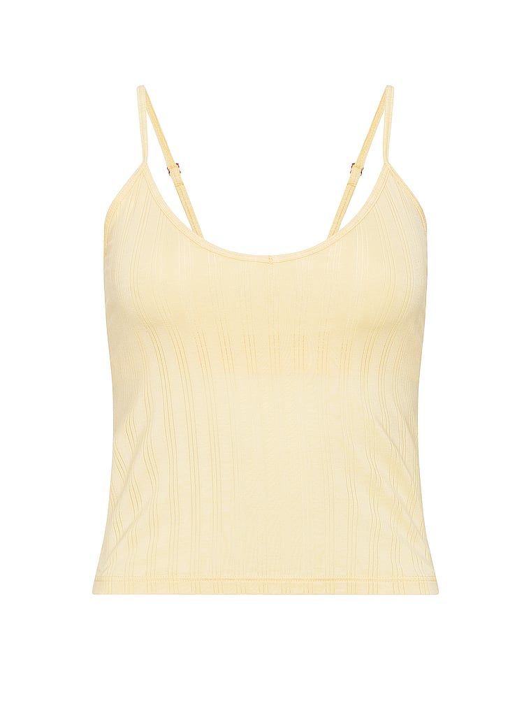 Bluza este făcută din SoSoft Ultra-Fine Sleeping Modal. Produsul este galben și provine din colecția Victoria's Secret.