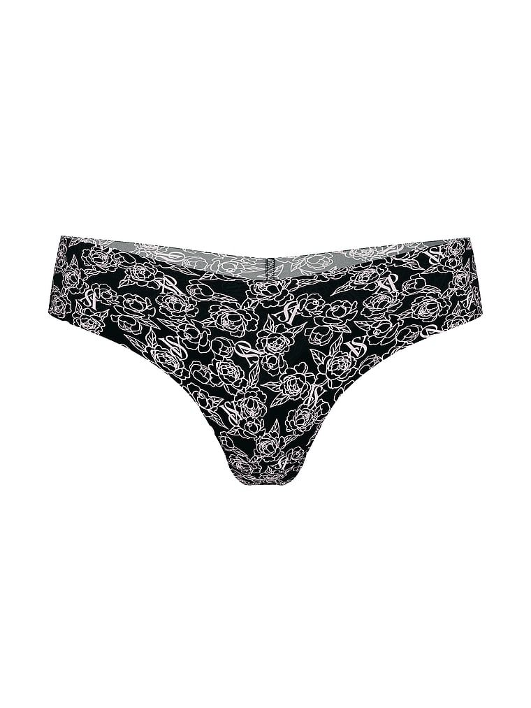 Tanga fără sudură fără prezentare. Produsul are un model floral și provine din colecția No-Show.