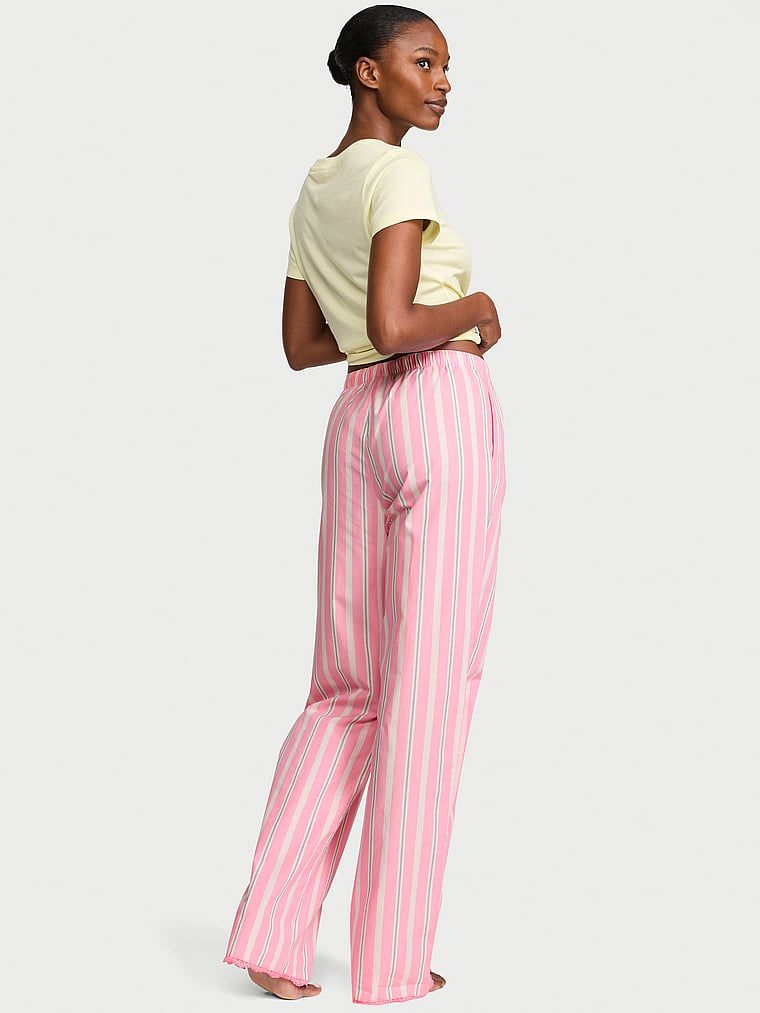 Pantaloni de pijama Heritage din bumbac Mix & Match. Produsul are o culoare cu model și provine din colecția Victoria's Secret.