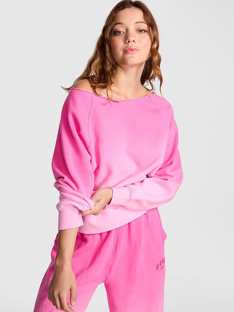 Bluză sport Ivy cu umerii la vedere din material fleece