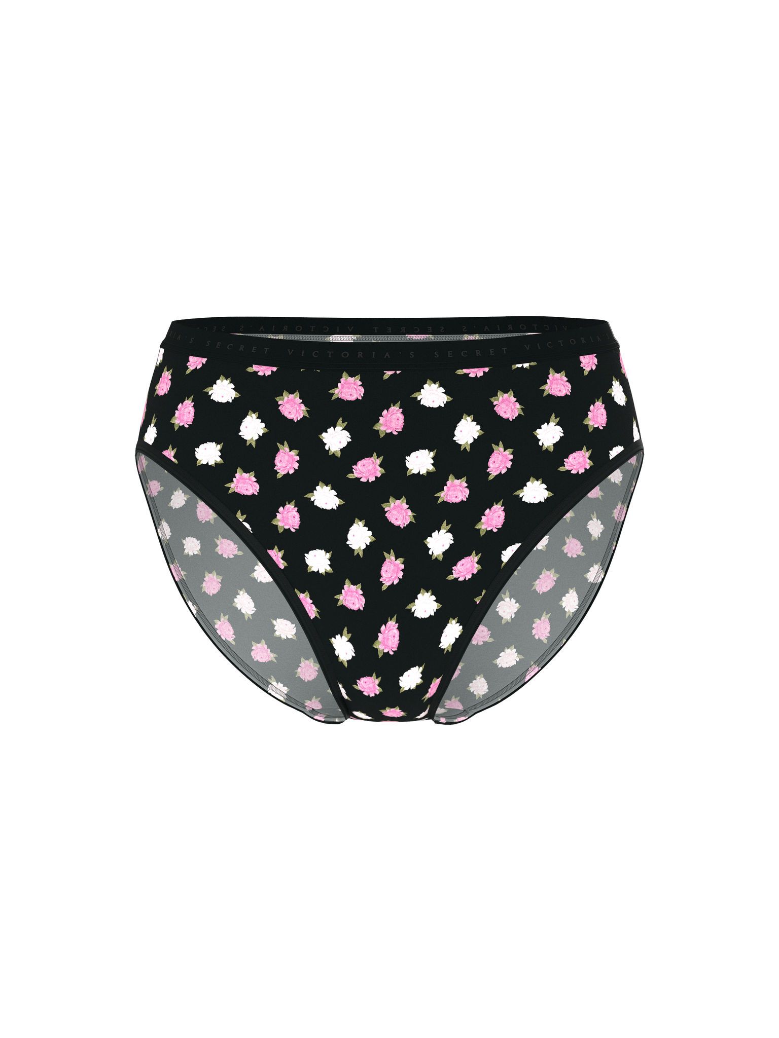 Chiloți din bumbac High-Leg Slip cu picioare înalte. Produsul este modelat și provine din colecția Victoria's Secret.