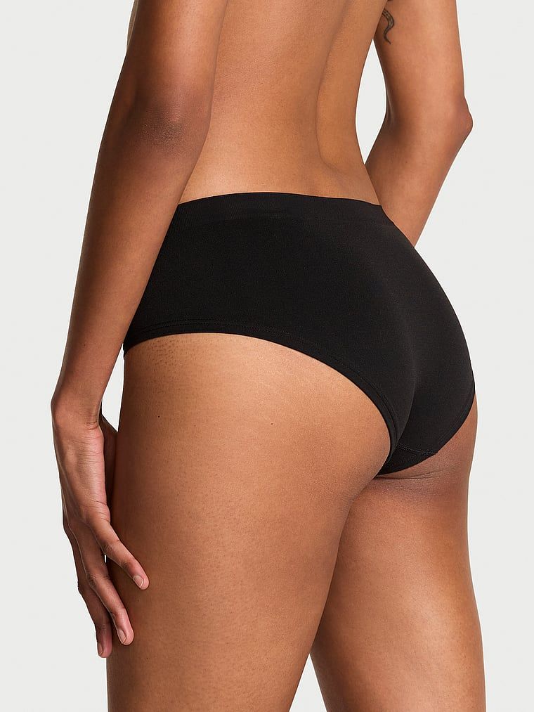 Chiloți cu logo strălucitor Seamless Sparkle Hiphugger. Produsul este negru și provine din colecția Seamless