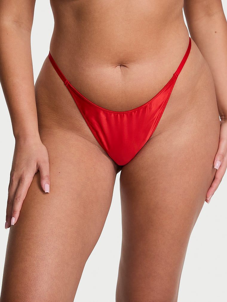 Chiloți Twinkle Bow cu spate deschis. Produsul este de culoare roșie și provine din colecția Dream Angels.