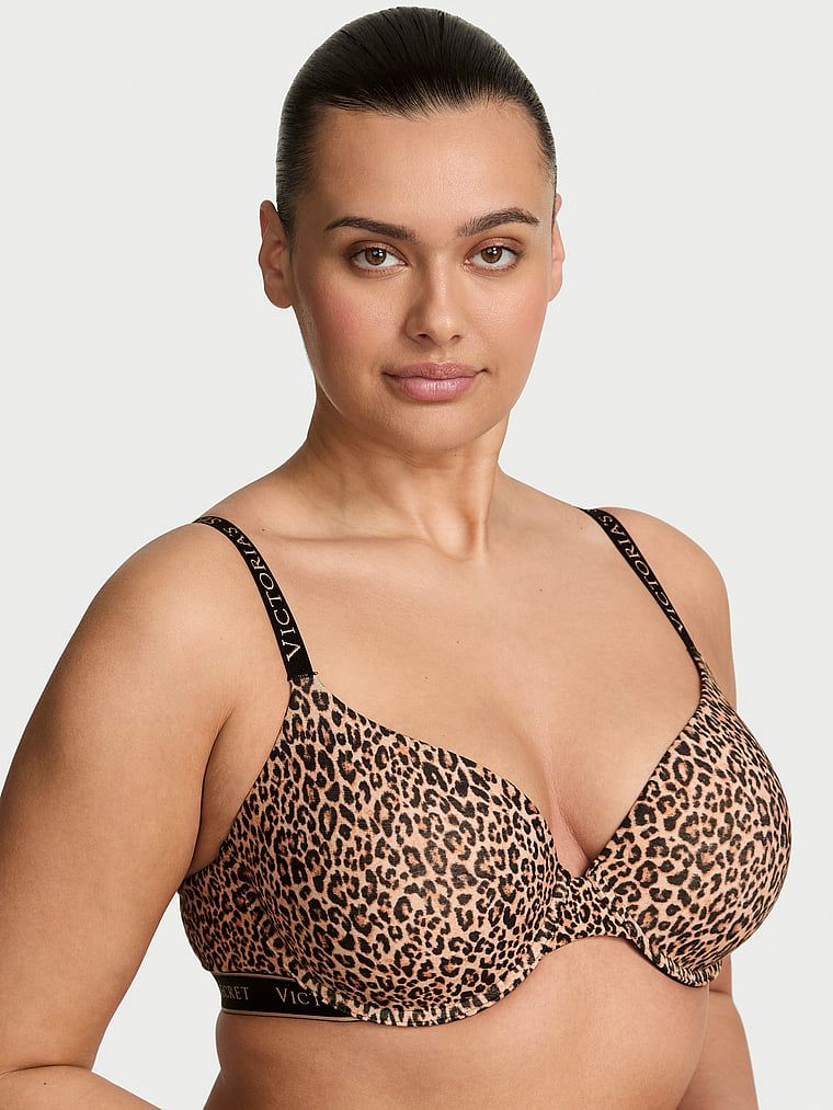 T-shirt Sutien Demi din bumbac, cu căptușeală subțire