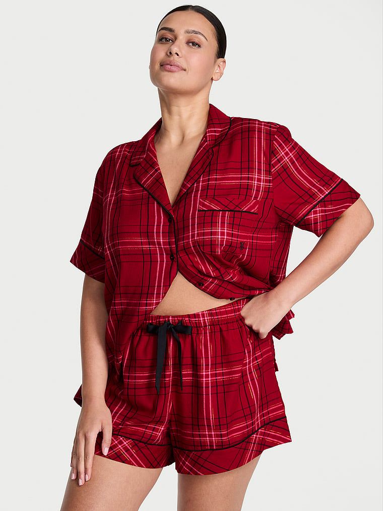 Victorias Secret Set pentru somn scurt din flanel