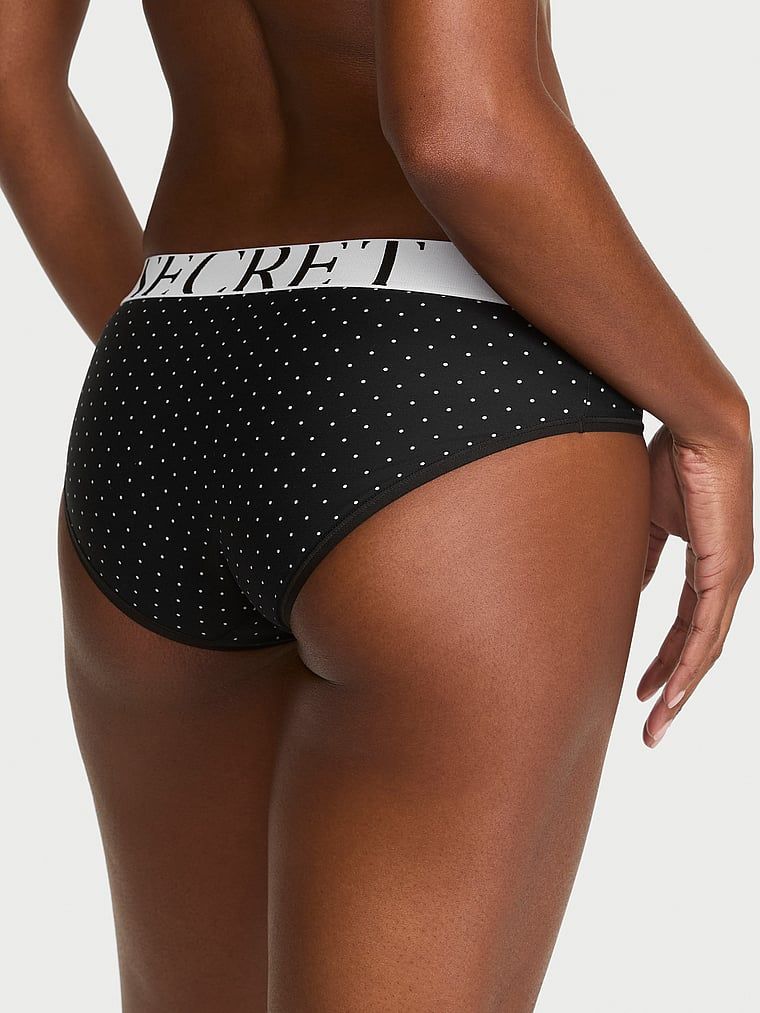 Chiloți cu logo-ul Cool Hiphugger. Produsul are o culoare cu model și provine din colecția Victoria's Secret.
