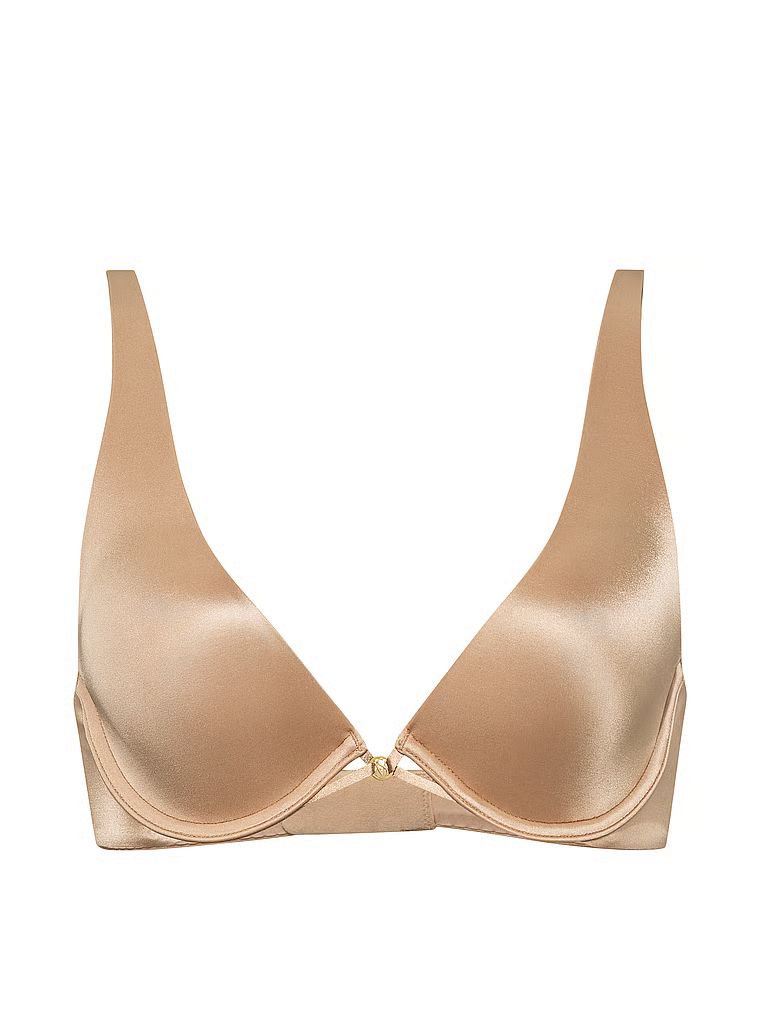 Sutien Smooth Plunge ușor căptușit. Produsul este de culoare bej și provine din colecția Very Sexy.