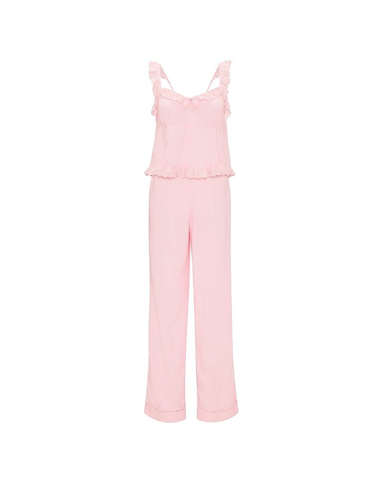 Pijamale vintage Dream din bumbac. Produsul este roz și provine din colecția Victoria's Secret.