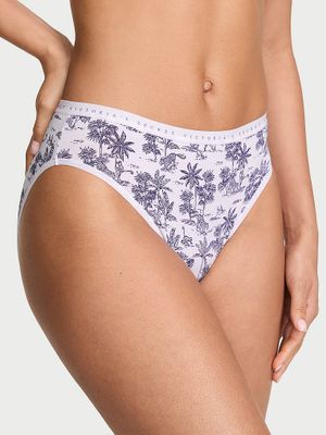 Victoria's Secret Chiloți cu talie înaltă din bumbac extensibil