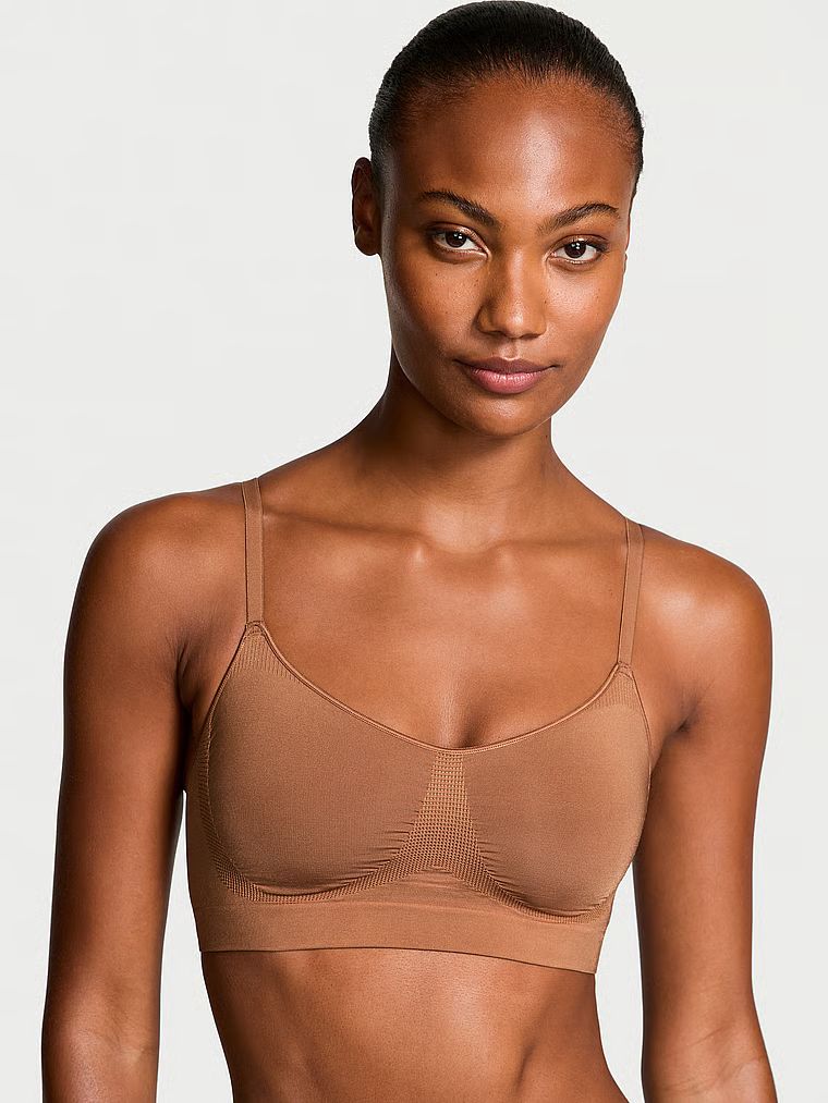 Îmbrăcăminte modelatoare de Victoria shaping bralette. Produsul este maro și provine din colecția Victoria's Secret.