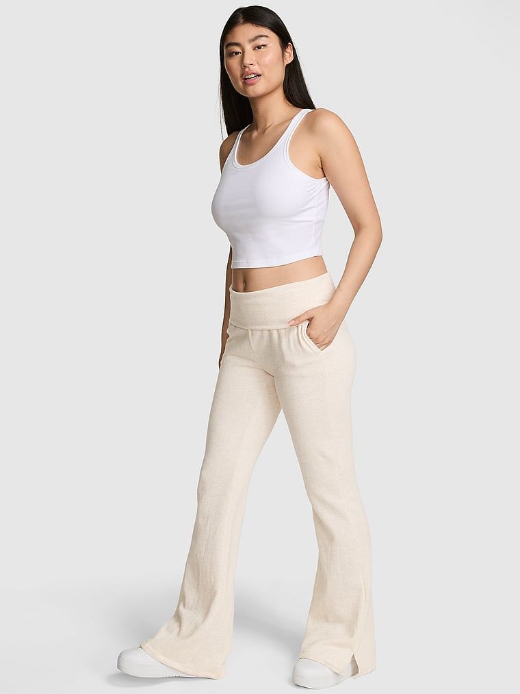 Pantaloni de trening flare cu fleece Ivy