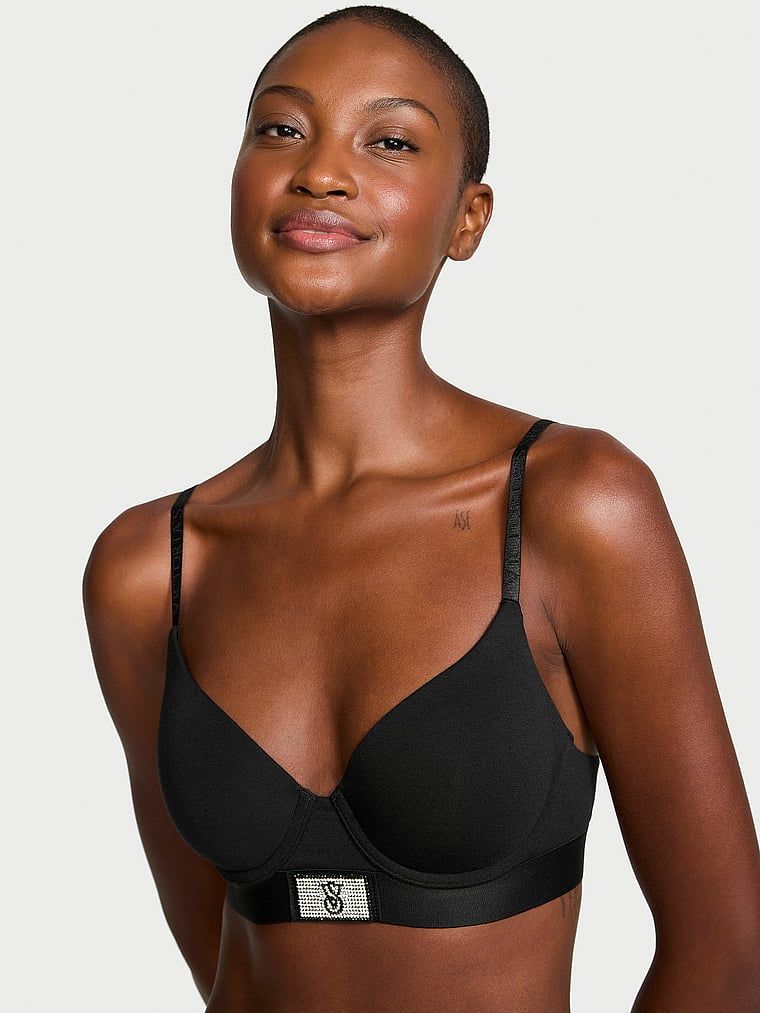 T-shirt Sutien Demi Shine Patch cu căptușeală subțire