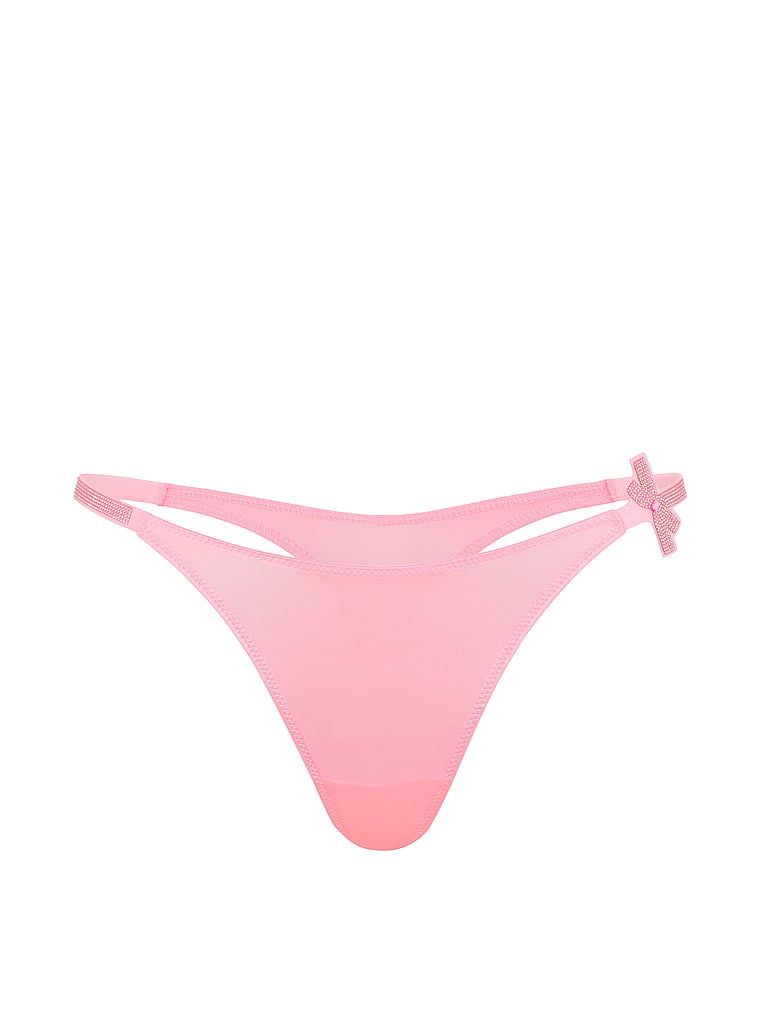 Tanga Shine Bow. Produsul este roz și provine din colecția Very Sexy.