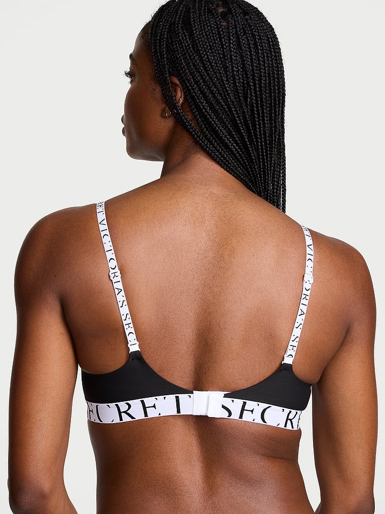 CoolBra Demi ușor căptușit. Produsul este negru și provine din colecția de tricouri.