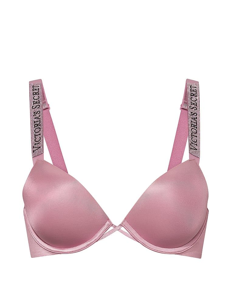 Sutien push-up Shine Strap. Produsul este roz și provine din colecția Very Sexy.