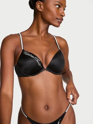 Very Sexy Sutien Push-Up cu caligrafie strălucitoare