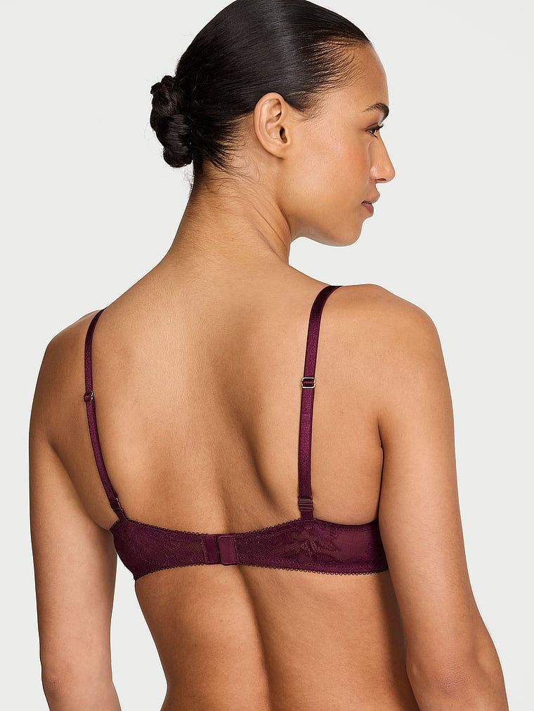 Sutien măritor push-up 2 mărimi Bombshell Rose Lace. Produsul este roz și provine din colecția Very Sexy.