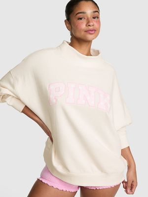 Bluză oversized cu guler înalt Campus Fleece