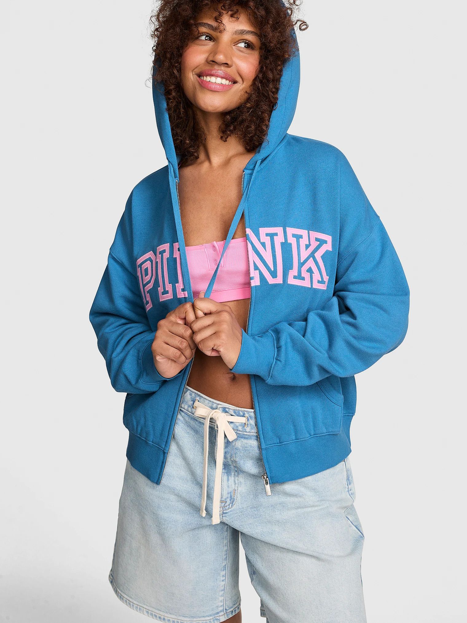 Hanorac cu glugă și fermoar Campus Fleece