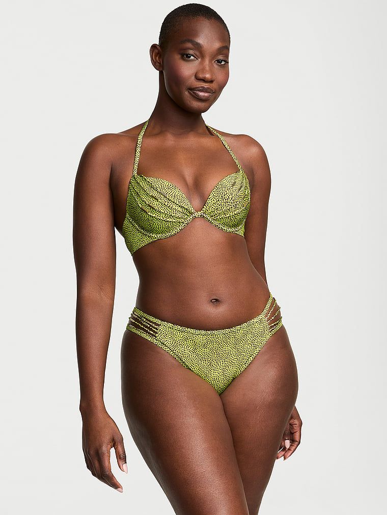 Victoria's Secret Swim Top Bikini cu push-up și cu bandă VS Archives