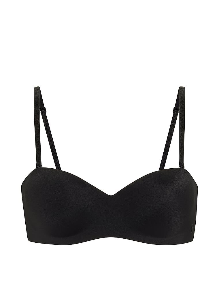 Sweetheart Strapless Strapless Strapless Ușor căptușit. Produsul este negru și provine din colecția Invisible by Victoria's Secret.