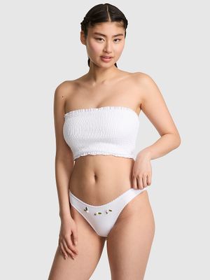 PINK Top de Bikini din material cu nervuri Iris