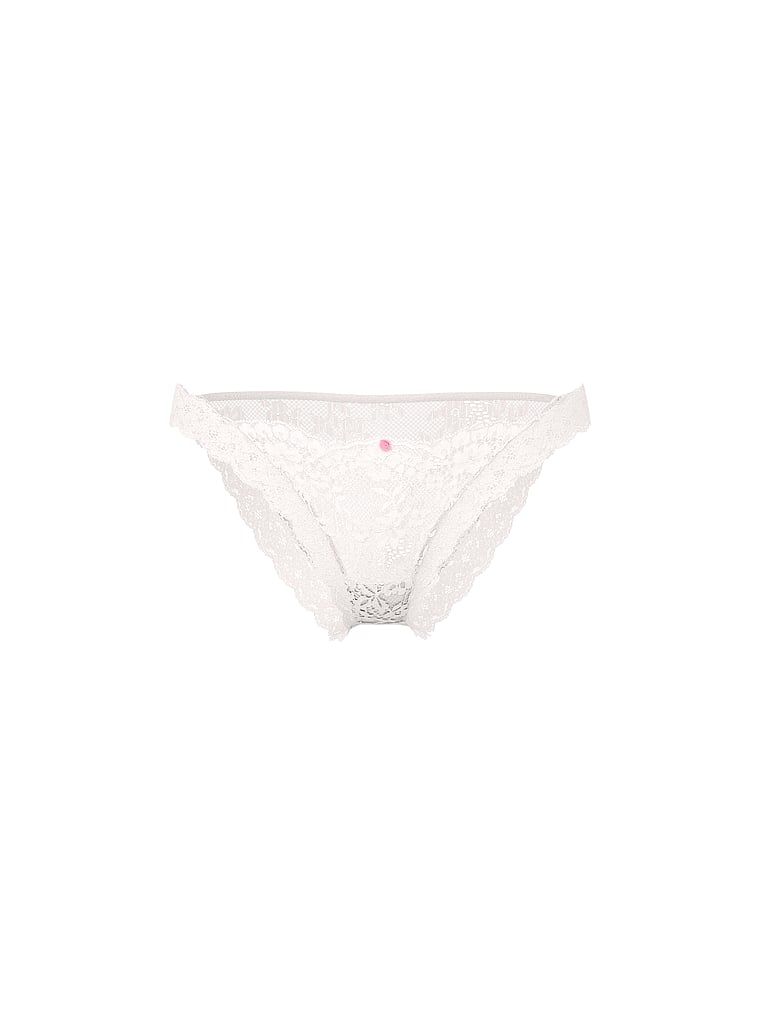 Chiloți din dantelă Bikini din dantelă. Produsul este alb și provine din colecția Dream Angels.