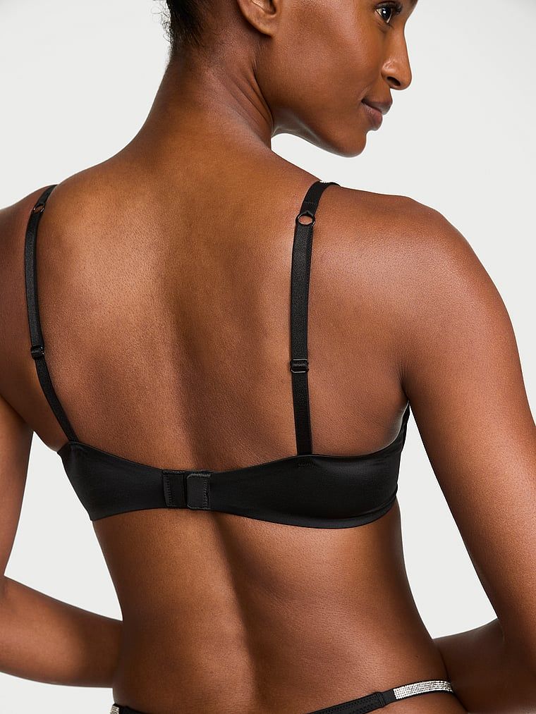 Sutien push-up Shine Script. Produsul este negru și provine din colecția Very Sexy.