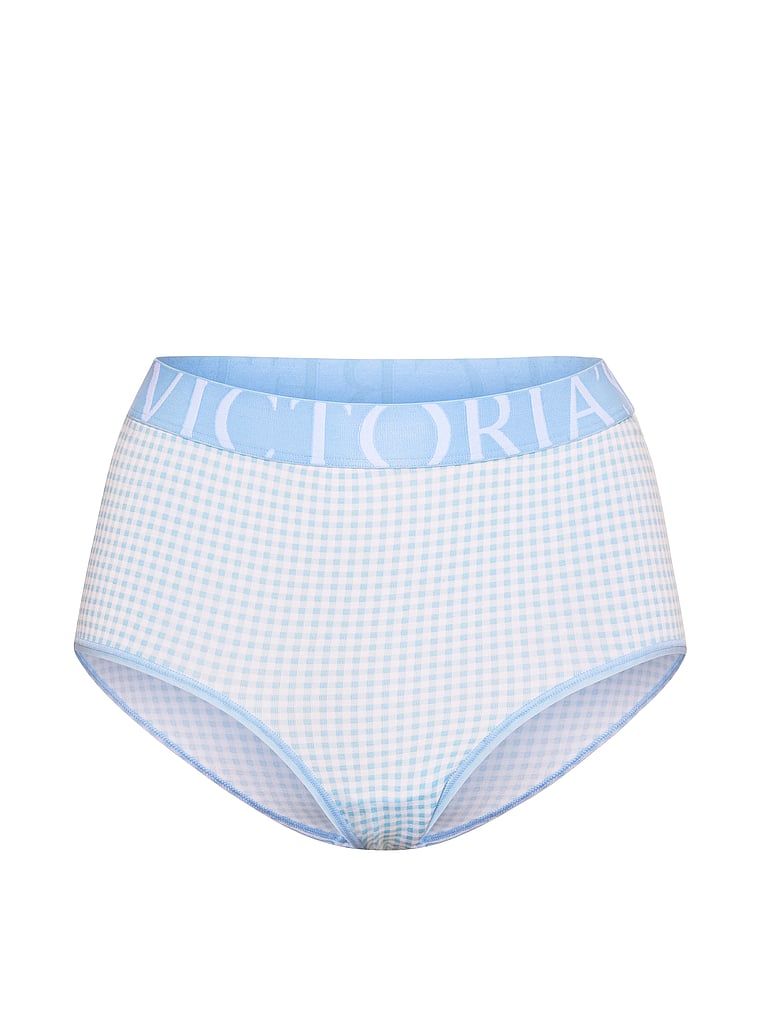 Chiloți din bumbac cu talie înaltă Logo Exploded Brief. Produsul este modelat și provine din colecția Bumbac.