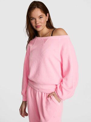 PINK Bluză Wondersoft din tricot Wave cu umerii goi