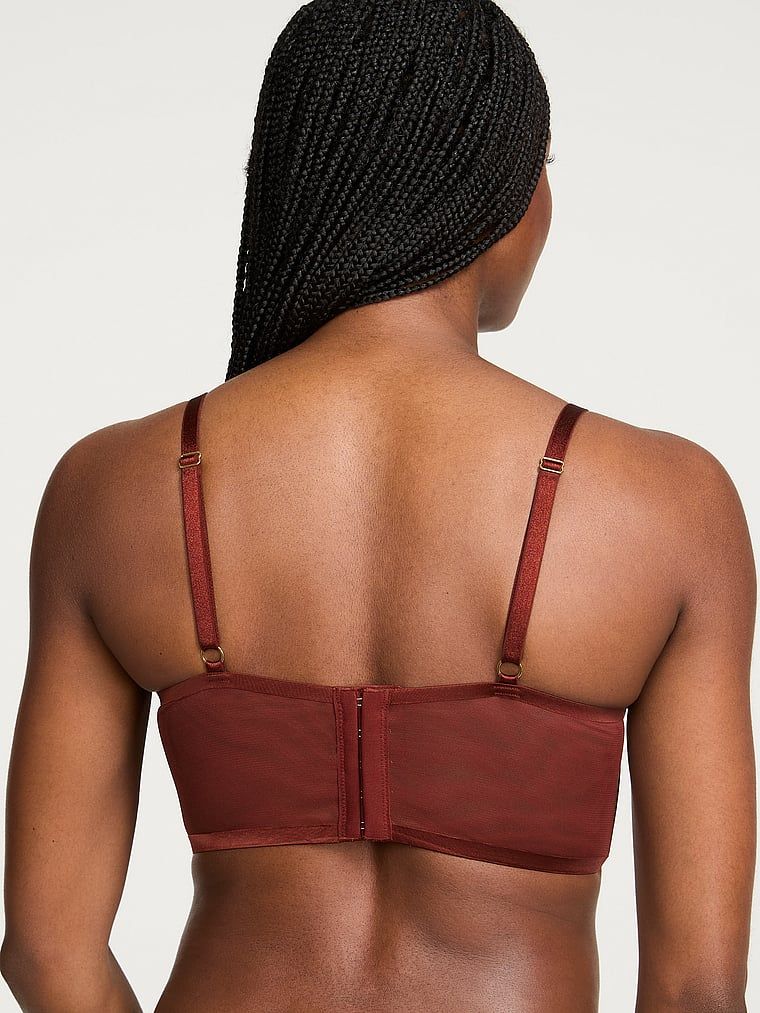 Sutien Bralet Sheer Reveal fără căptușeală. Produsul este modelat și provine din colecția Very Sexy.