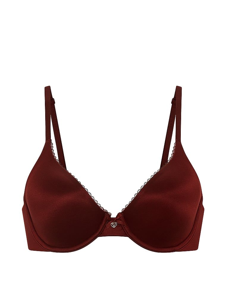 Sutiene ușor căptușit, cu cupe bine construite. Produsul este de culoare maro și provine din colecția Body by Victoria.