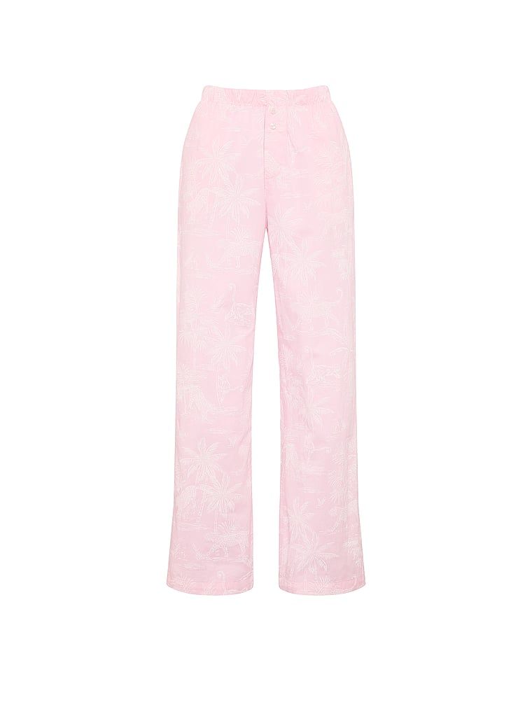 Pantaloni de pijama Heritage din bumbac Mix & Match. Produsul este modelat și provine din colecția Victoria's Secret.