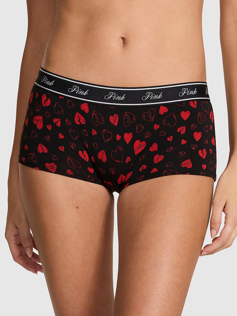 Chilot boyshort din bumbac cu logo