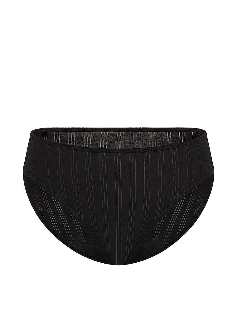 Chiloți modali cu picioare înalte Ultra-Fine Brief. Produsul este negru și provine din colecția Victoria's Secret.