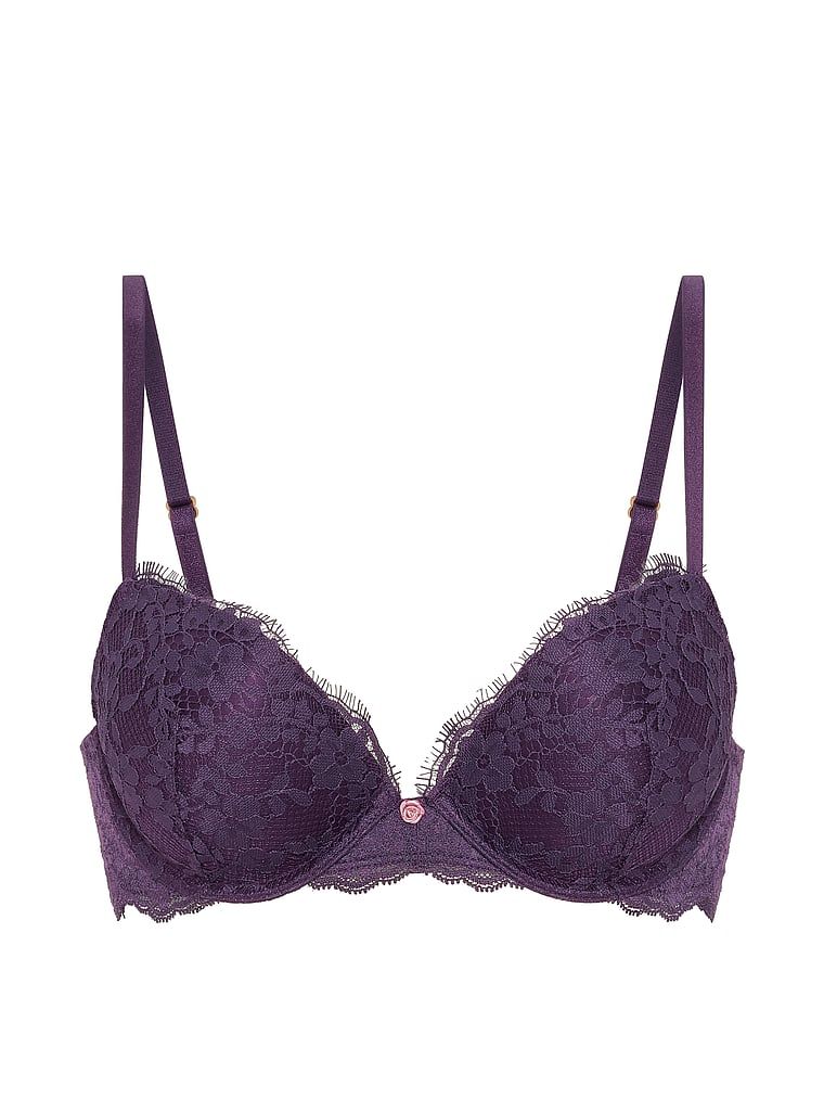 Sutien push-up Dream Angels. Produsul este de culoare mov și provine din colecția Dream Angels.