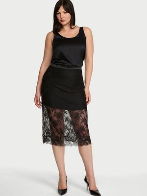 Very Sexy Rochie midi din dantelă cu trandafiri