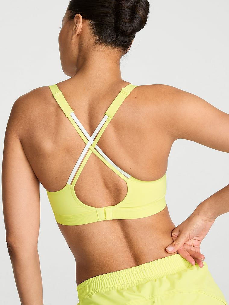 VSX Angel Elevate sutien sport. Produsul este de culoare verde și provine din colecția VSX.