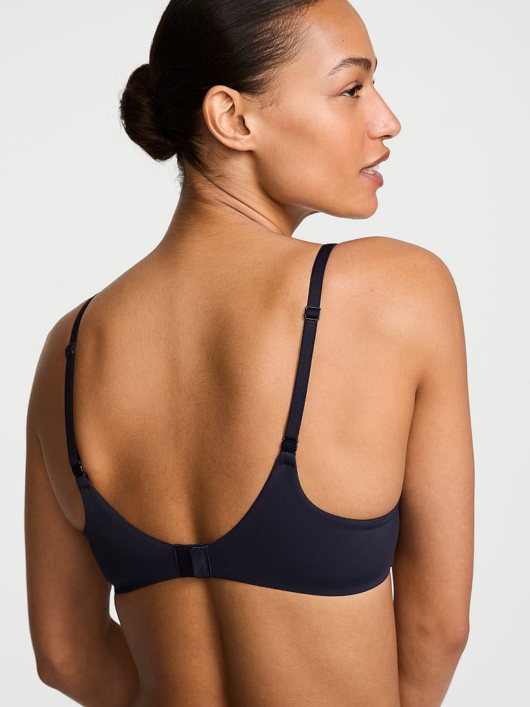 Sutien ușor căptușit, cu balconet FlexFactor. Produsul este albastru și provine din colecția Body by Victoria.