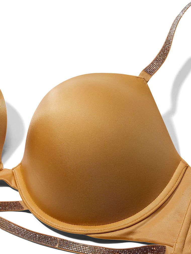 Sutiene push-up cu elemente lucioase Gradient Shine Cradle. Produsul este de culoare maro și provine din colecția Very Sexy.