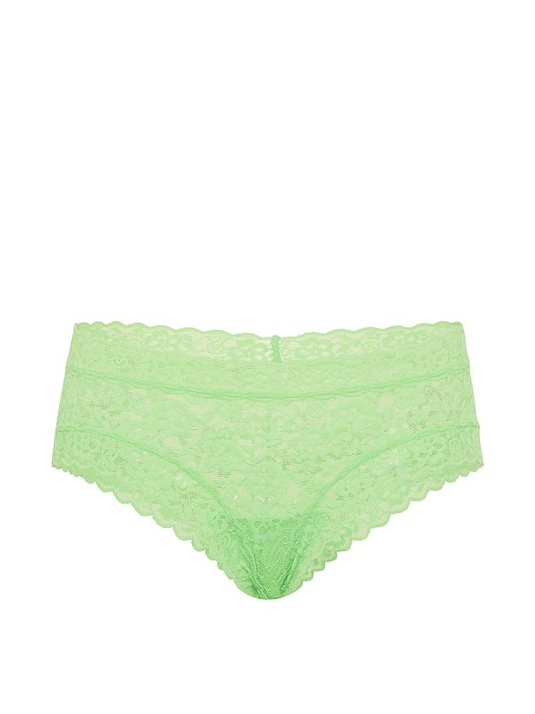 Chiloți de dantelă obraznici. Produsul este de culoare verde și provine din colecția Lacie.