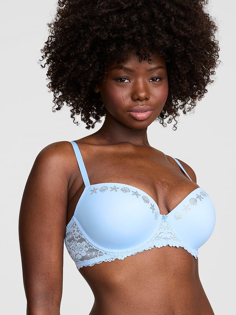 Sutien balconette push-up PINK Wink