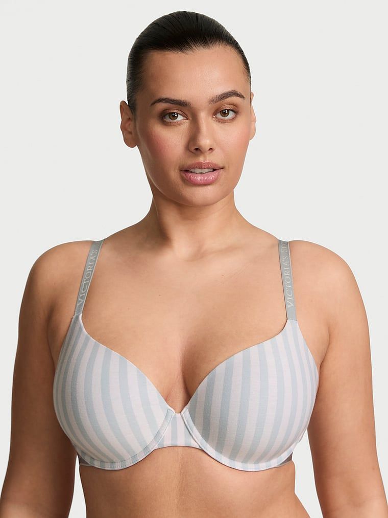 T-shirt Sutien Demi din bumbac, cu căptușeală subțire