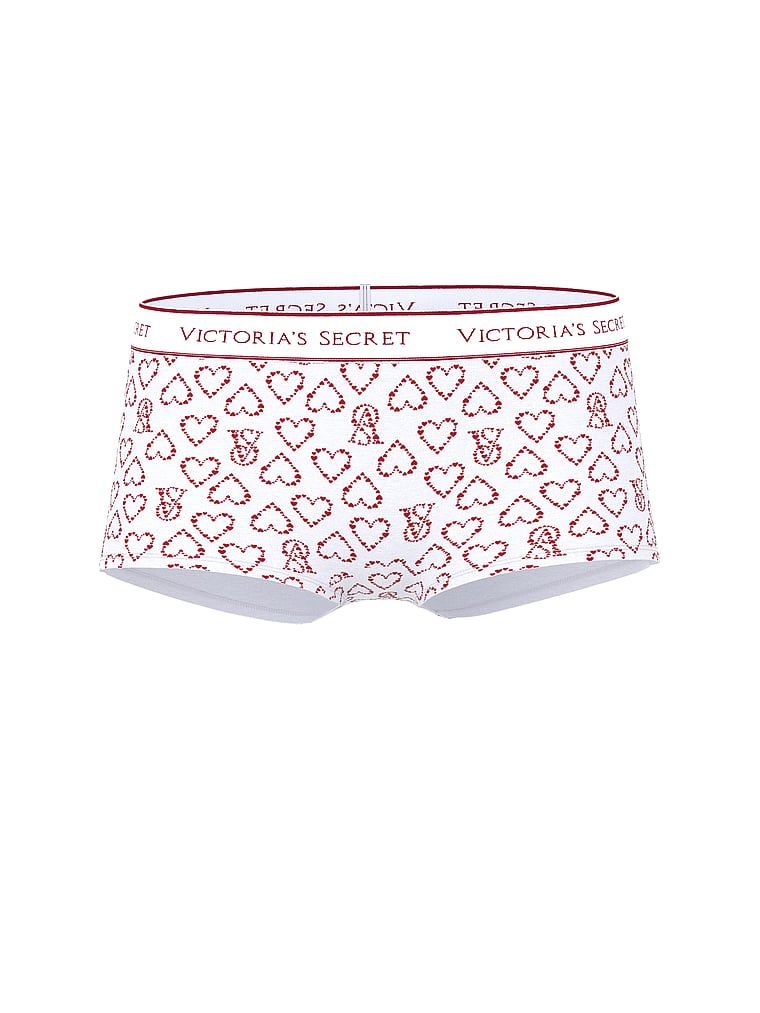 Pantaloni scurți din bumbac cu logo-ul la talie Boyshort. Produsul este modelat și provine din colecția Bumbac.