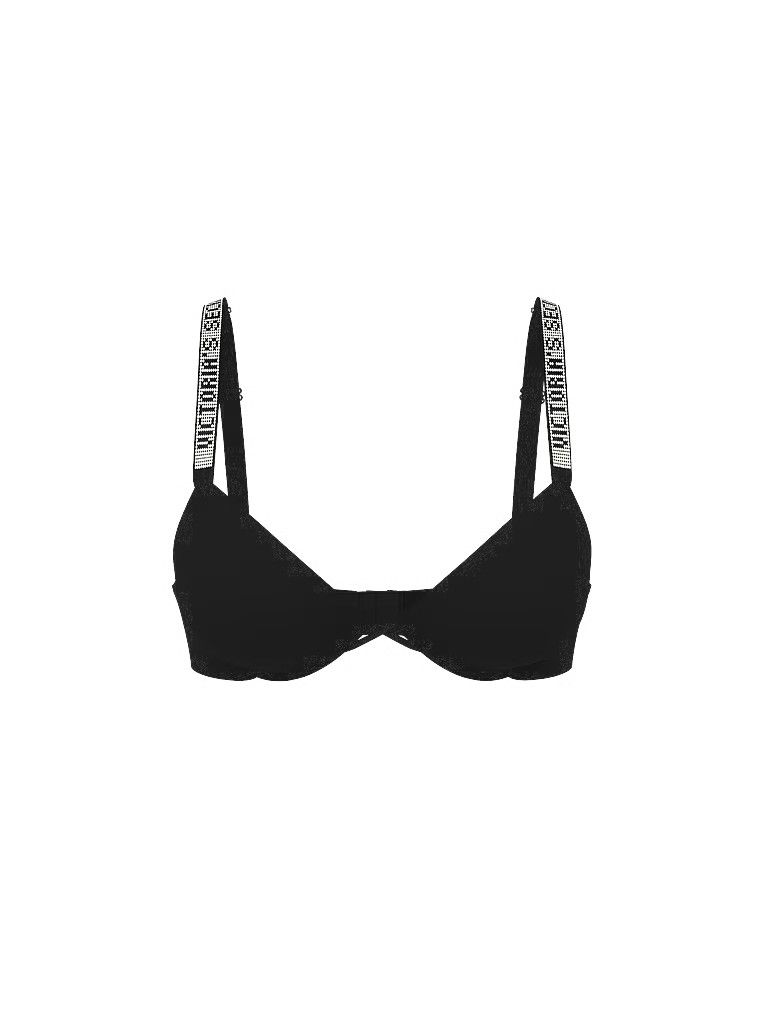 Very Sexy Sutien Demi Shine Strap cu căptușeală subțire