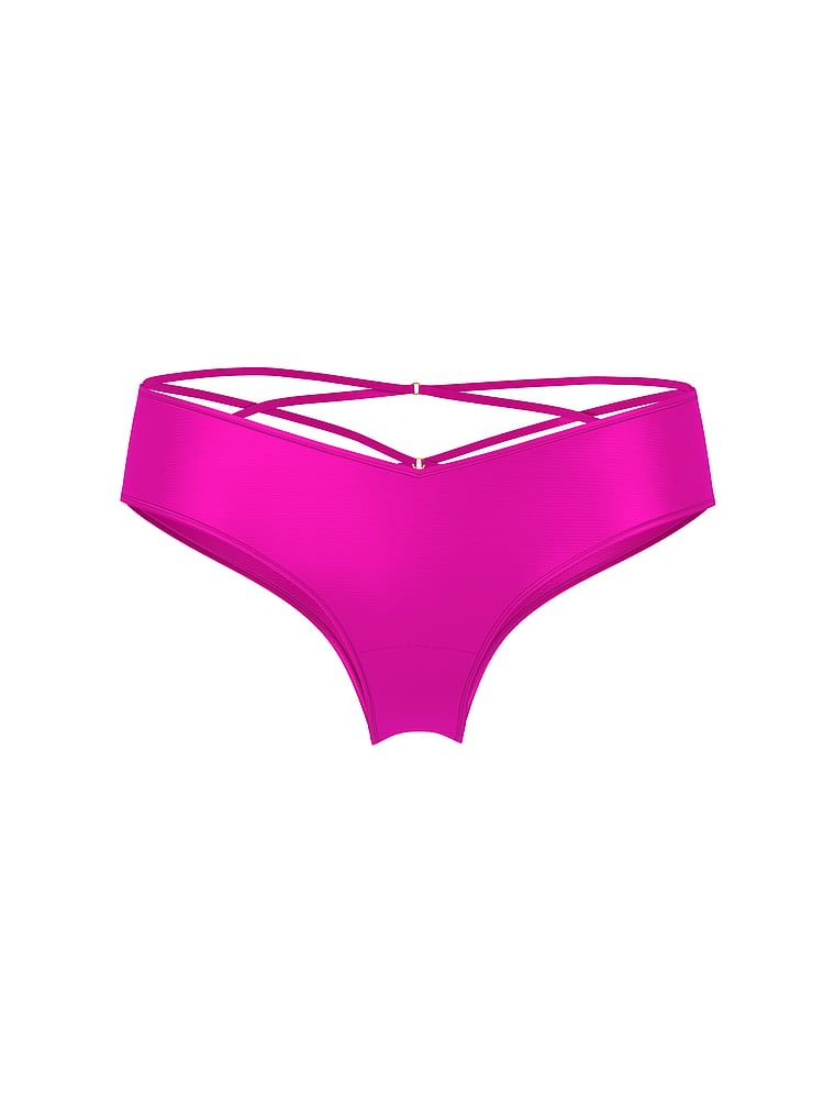 Chiloți cu bretele la spate și picioare înalte Strappy-Back Cheeky. Produsul este mov și provine din colecția Very Sexy.